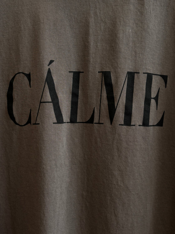 "CALME" ロゴ5部袖Tシャツ