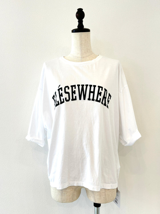 "ELESE  WHERE" ロゴTシャツ